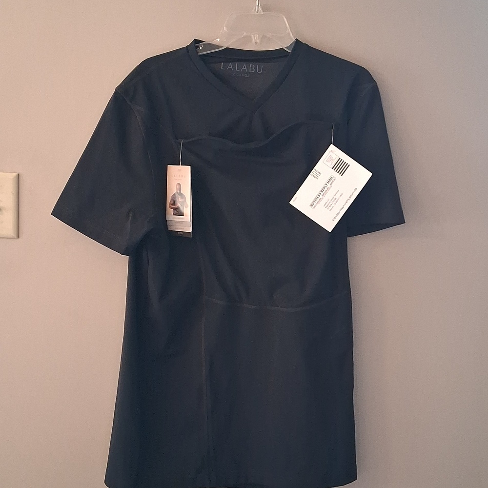 Lalabu Baby Wearing Dad Shirt Black   X-Large NWT